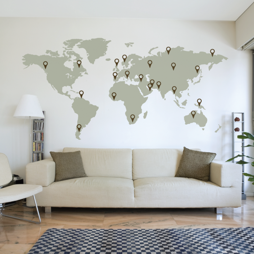 17 Cool Ideas For World Map Wall Art Live Diy Ideas